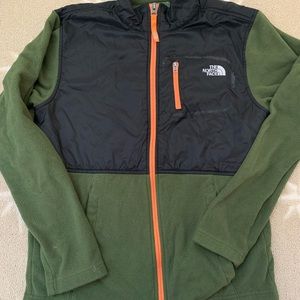 The North Face youth green black jacket 4/16